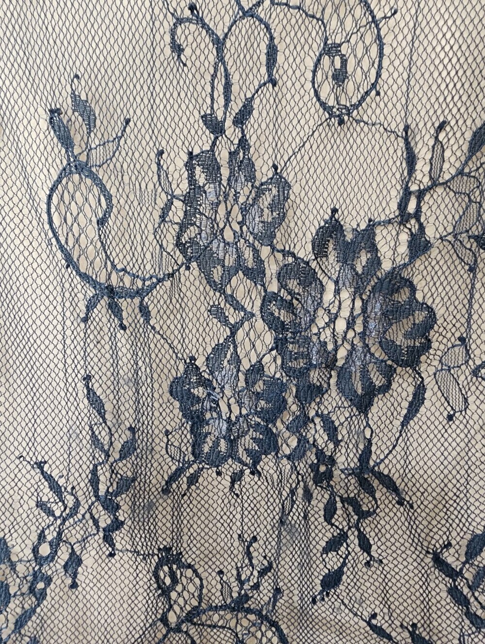 Modcloth Dress Retro Lace Overlay Cocktail Date Night Navy Over Nude size 3X - Picture 2 of 11